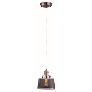 Mini Hi-Bay - 1 Light Pendant In Mediterranean Style-9.25 Inches Tall and 8.75 Inches Wide - 1309413