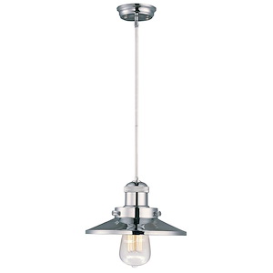 Mini Hi-Bay - 1 Light Pendant In Mediterranean Style-5.25 Inches Tall and 8 Inches Wide - 1309416