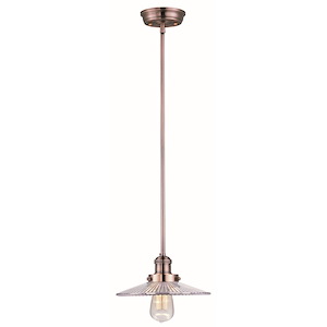 Mini Hi-Bay - 1 Light Pendant In Mediterranean Style-4.5 Inches Tall and 10 Inches Wide - 1309418