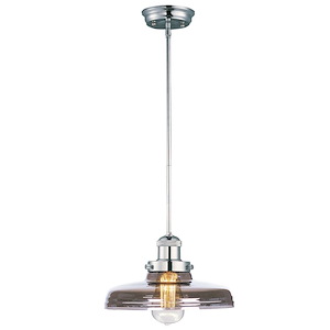 Mini Hi-Bay - 1 Light Pendant In Mediterranean Style-5.75 Inches Tall and 10 Inches Wide - 1309419