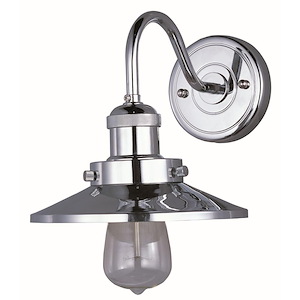 Mini Hi-Bay - 1 Light Wall Sconce In Mediterranean Style-7.75 Inches Tall and 8 Inches Wide - 1309422