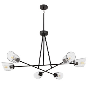 Keppe - 6 Light Chandelier-25.54 Inch Tall and 48 Inch Wide - 1369815