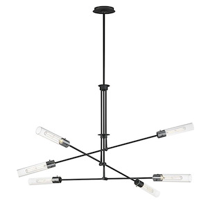 Equilibrium - 36W 6 LED Pendant-33 Inches Tall and 51.75 Inches Wide - 1265861