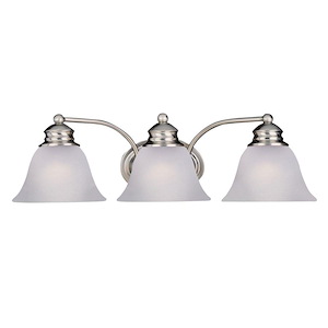 Malaga 3 Light Transitional Bath Vanity Approved for Damp Locations - 451790
