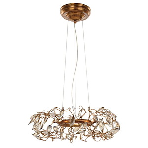 Crystal Garden-Six Light Pendant-18.25 Inches wide by 6.75 inches high - 702709