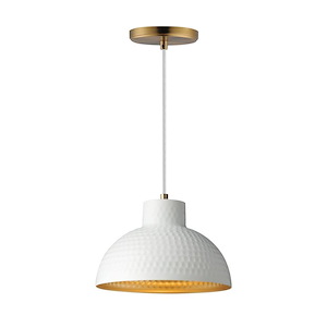 Rockport - 1 Light Pendant-7.25 Inches Tall and 10 Inches Wide - 1326796