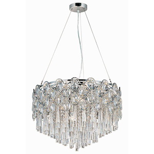 Jewel-Twenty Light Pendant in Crystal style-22 Inches wide by 14 inches high - 238768