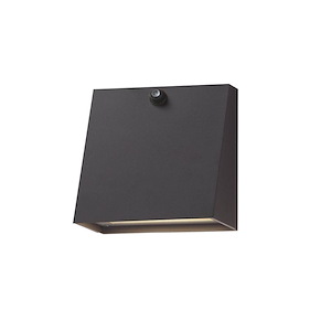 Pathfinder - 15W 1 LED Outdoor Wall Mount with Photocell-5.5 Inch Tall and 5.5 Inch Wide - 1377304