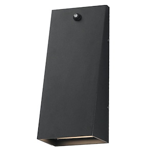Pathfinder - 25W 1 LED Tall Outdoor Wall Mount with Photocell-12 Inch Tall and 5 Inch Wide - 1377308