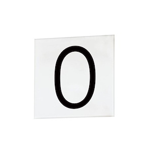 Sans Serif - 4.5 Inch 0 Square Tile - 1067605
