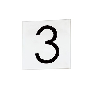 Sans Serif - 4.5 Inch 3 Square Tile - 1067608