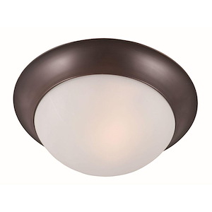 Essentials-One Light Flush Mount in Early American style-12 Inches wide by 4 inches high - 440487