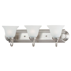 Essentials-3 Light Early American Bath Vanity in Early American style-24 Inches wide by 7 inches high - 65575