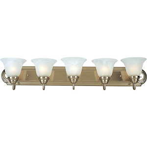 Essentials-5 Light Early American Bath Vanity in Early American style-36 Inches wide by 7 inches high - 65577