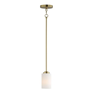 Deven - 1 Light Pendant In Modern Style-7.5 Inches Tall and 4 Inches Wide - 1090350