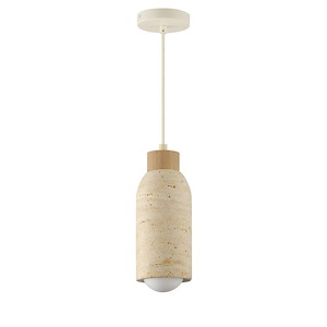Pompeii - 1 Light Pendant-11 Inch Tall and 4.75 Inch Wide - 1369910