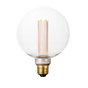 Accessory-3.5W Dimmable E26 Medium Base LED G125 Classic Pattern Replacement Lamp in Basic style-5 Inches wide by 6.5 inches high - 1027652
