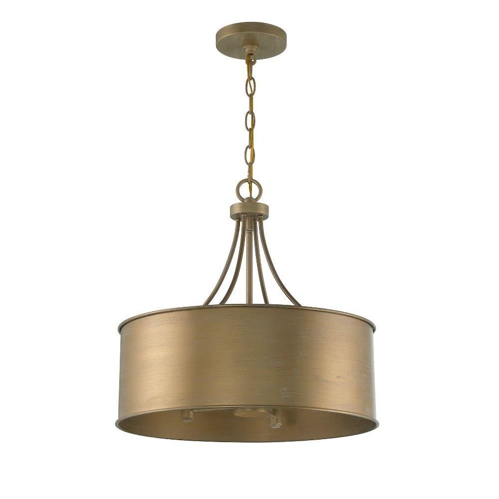 Meridian M7040 4 Light Pendant In Traditional Style17.5 Inches