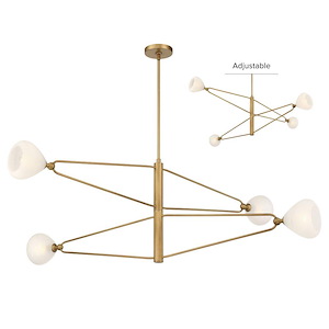 Orion - 4 Light Chandelier-17.75 Inch Tall and 53 Inch Wide - 1375547