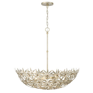 Flower Child - 5 Light Pendant-26.25 Inches Tall and 30 Inches Wide - 1333026