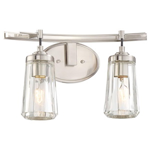 Poleis - 2 Light Transitional Bath Vanity in Transitional Style - 9 inches tall by 16 inches wide - 538918