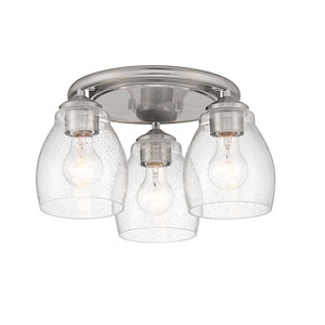 Winsley - 3 Light Semi-Flush Mount In Traditional Style-8 Inches Tall and 15 Inches Wide - 1293068