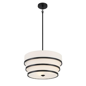 Cascade - 3 Light Pendant-22 Inches Tall and 18 Inches Wide - 1293211