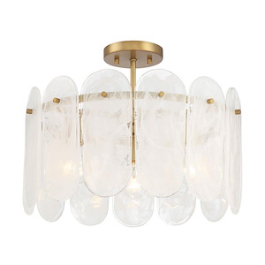 Oldmill - 3 Light Semi-Flush Mount-13.5 Inch Tall and 18.25 Inch Wide - 1375559
