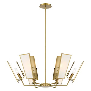 Ricochet - 6 Light Chandelier-11 Inches Tall and 32 Inches Wide - 1258257