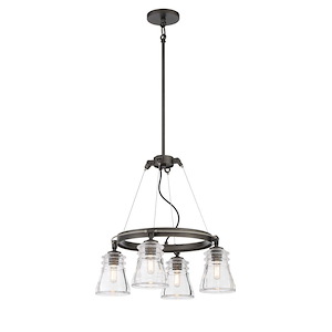 Graham Avenue - 4 Light Chandelier-20 Inches Tall and 20 Inches Wide - 1293167