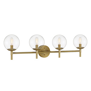 Auresa - 4 Light Bath Vanity-9.38 Inches Tall and 35.38 Inches Wide - 1257859