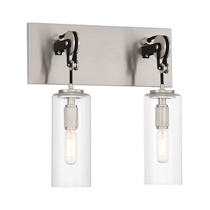 Pullman Junction - 2 Light Bath Vanity-12.75 Inches Tall and 13 Inches Wide - 1293218
