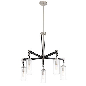 Pullman Junction - 5 Light Chandelier-27.5 Inches Tall and 28 Inches Wide - 1293116