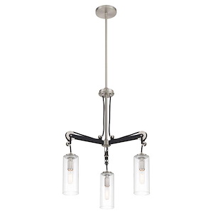 Pullman Junction - 3 Light Chandelier-24 Inches Tall and 20 Inches Wide - 1293079