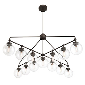 Stella - 13 Light Chandelier-23.25 Inch Tall and 52 Inch Wide - 1375585