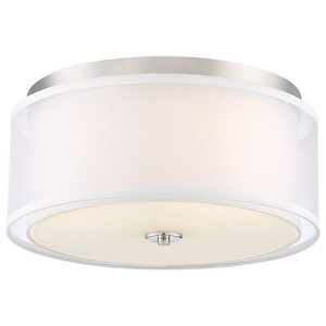 Studio 5 - 3 Light Flush Mount in Transitional Style - 7.75 inches tall by 16 inches wide - 720989