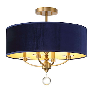 Van Noord - 4 Light Semi-Flush Mount-19.88 Inches Tall and 21 Inches Wide - 1344367