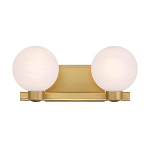 Mooncrest - 2 Light Bath Vanity-7.25 Inch Tall and 16 Inch Wide - 1375596