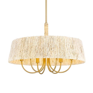 Hellia - 6 Light Pendant-16.25 Inch Tall and 24 Inch Wide - 1375599