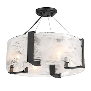 Cloud Break - 4 Light Semi-Flush Mount-11.63 Inches Tall and 18 Inches Wide - 1344378
