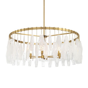 Willow - 6 Light Pendant-16 Inch Tall and 34.25 Inch Wide - 1375602