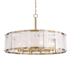 Veil - 10 Light Pendant-23.75 Inch Tall and 37.5 Inch Wide - 1375609