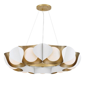 Flare - 9 Light Pendant-8 Inch Tall and 34.25 Inch Wide - 1375641