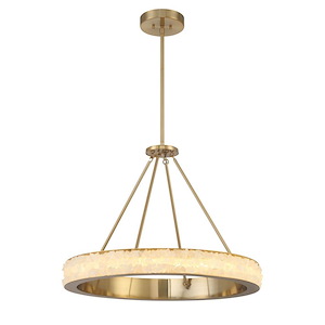 Divinely - 33W LED Chandelier-22.5 Inches Tall and 29 Inches Wide - 1333080