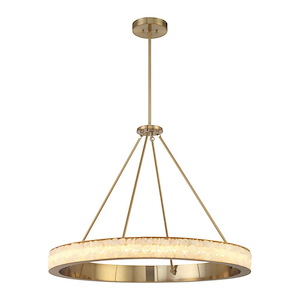Divinely - 33W LED Chandelier-28.5 Inches Tall and 36.75 Inches Wide - 1333081