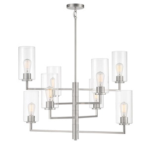 Acacia - 8 Light Chandelier-26.25 Inches Tall and 34.25 Inches Wide - 1293223