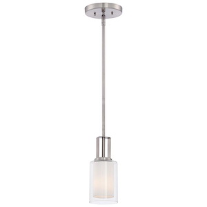 Parsons Studio - 1 Light Mini Pendant in Transitional Style - 10 inches tall by 4.25 inches wide - 539089