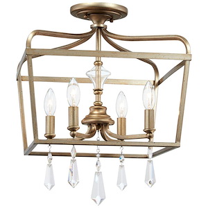 Laurel Estate - 4 Light Pendant in Traditional Style - 19.25 inches tall by 14.25 inches wide - 539154