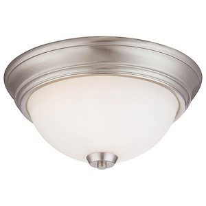 Overland Park - 2 Light Flush Mount in Transitional Style - 6 inches tall by 13 inches wide - 539253