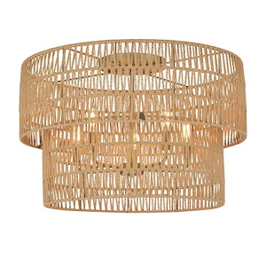 Bungalow Heaven - 5 Light Flush Mount-16.88 Inches Tall and 26 Inches Wide - 1333087